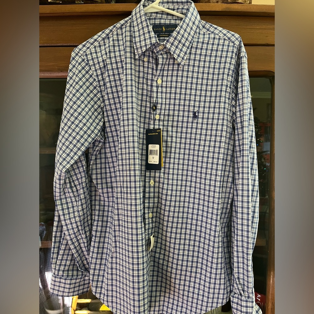 Ralph Lauren button down NWT - size med.